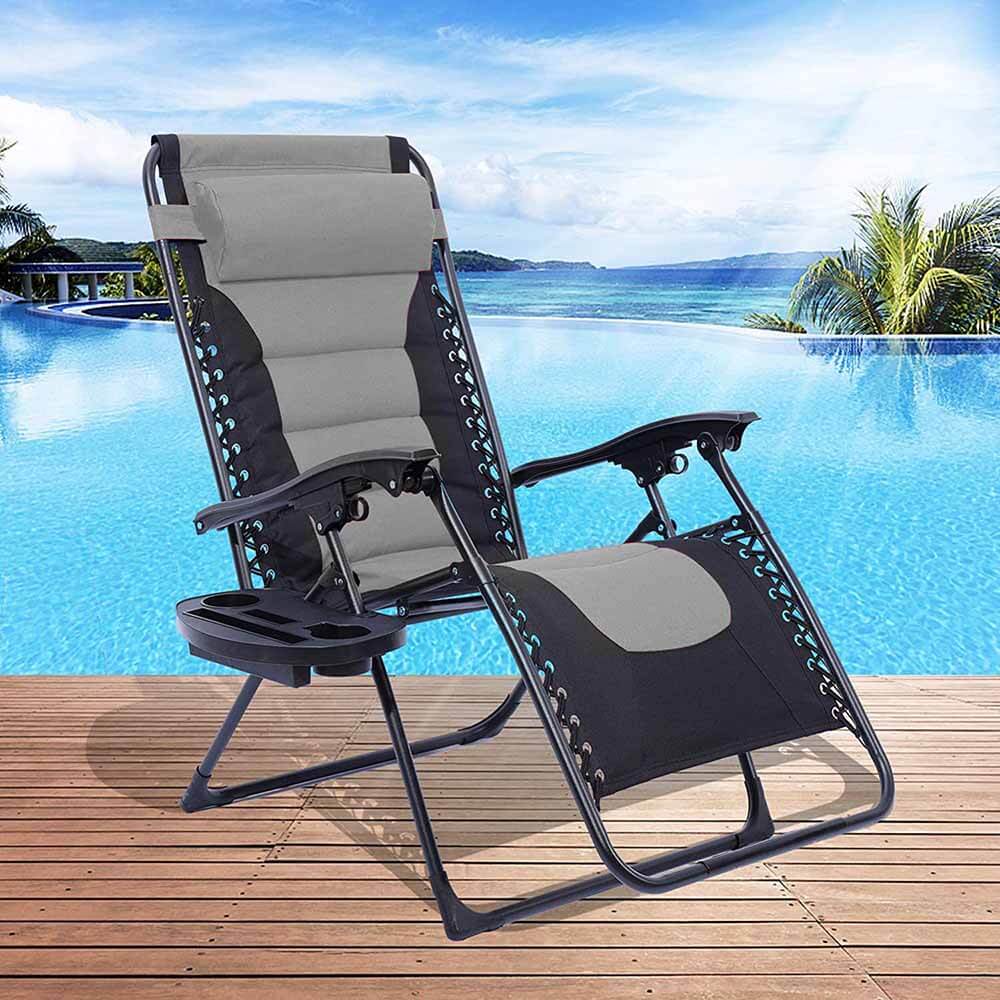 Delux Zero gravity chair, multi-color-gray-1