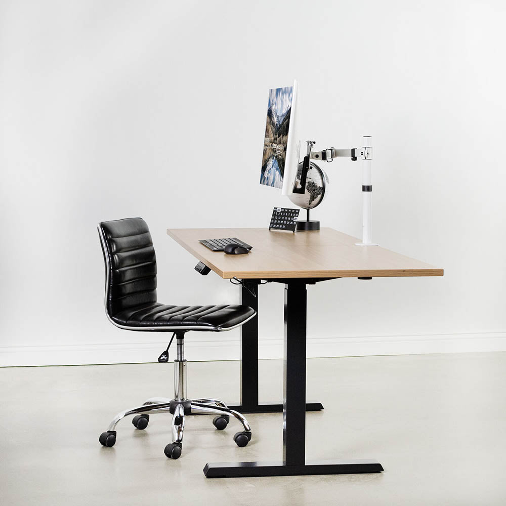 Electronically adjustable desk leg-1