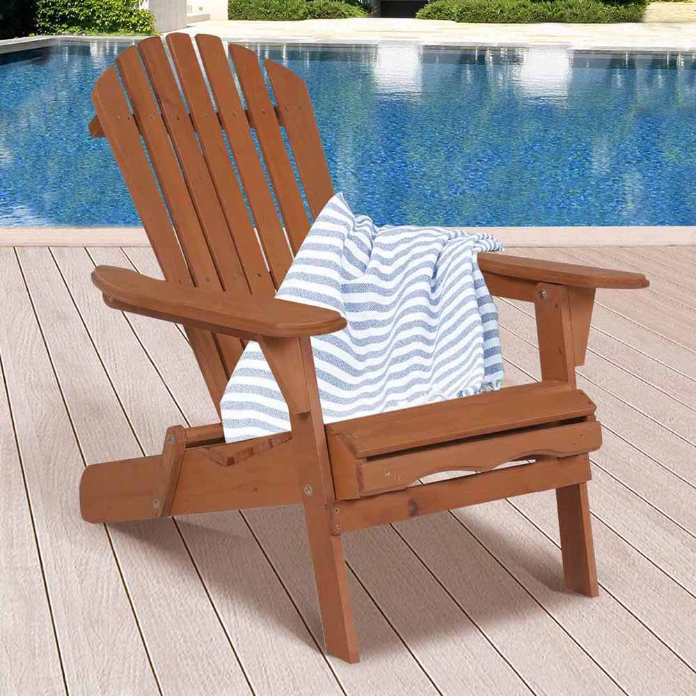 Wooden folding garden chair-3