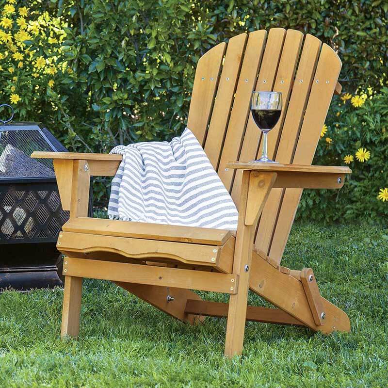 Wooden folding garden chair-2