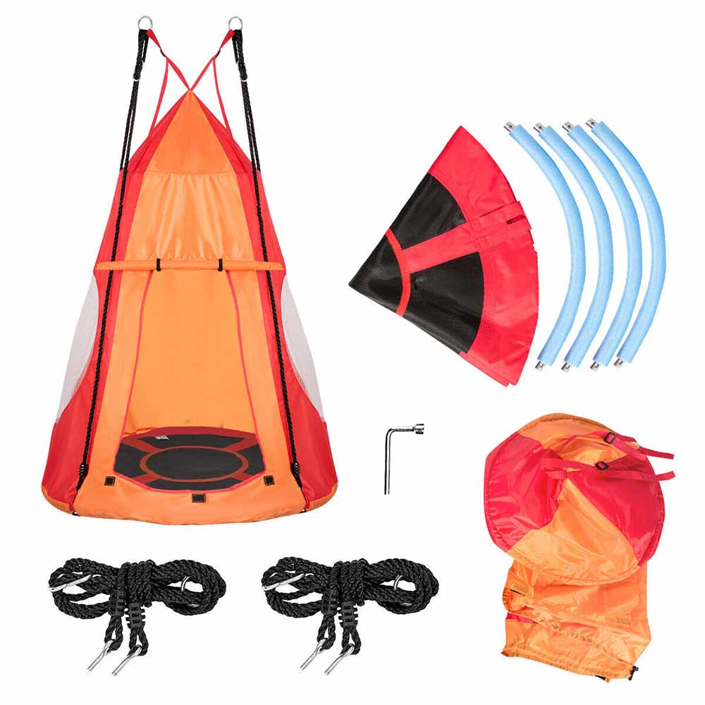 Nest swing-110 cm-with red tent-2