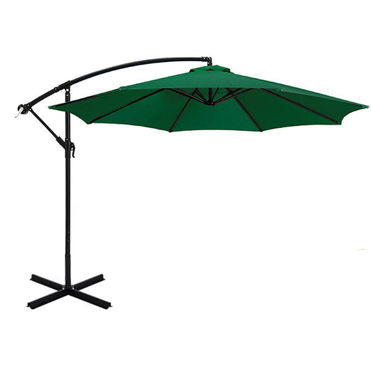 Hanging parasol 2.7 m - in several colors-green-0