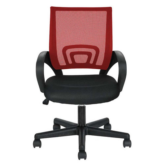 Office swivel chair with armrests in several colors - red-0