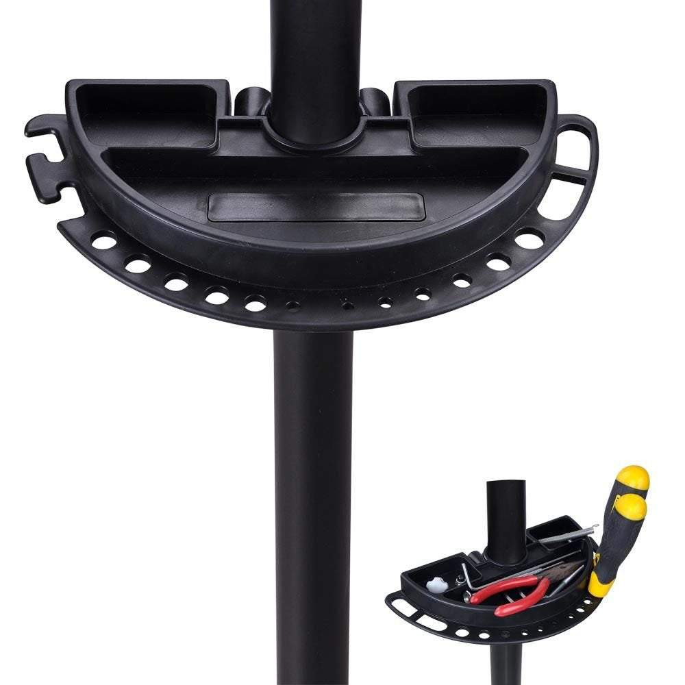 Bicycle repair stand with gift tool holder-4