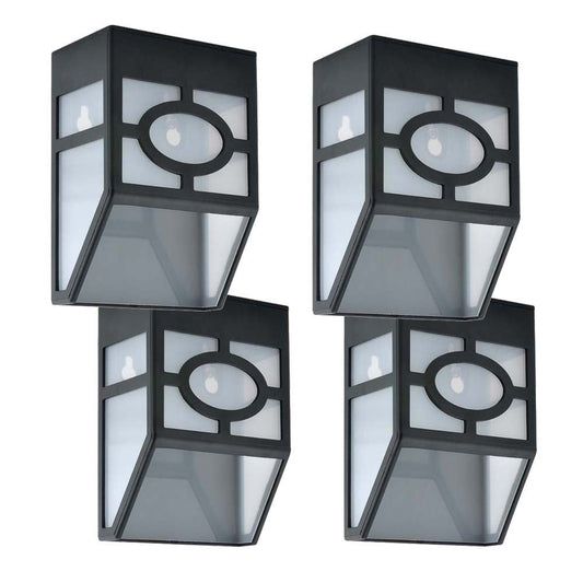 4 outdoor black solar lights-0