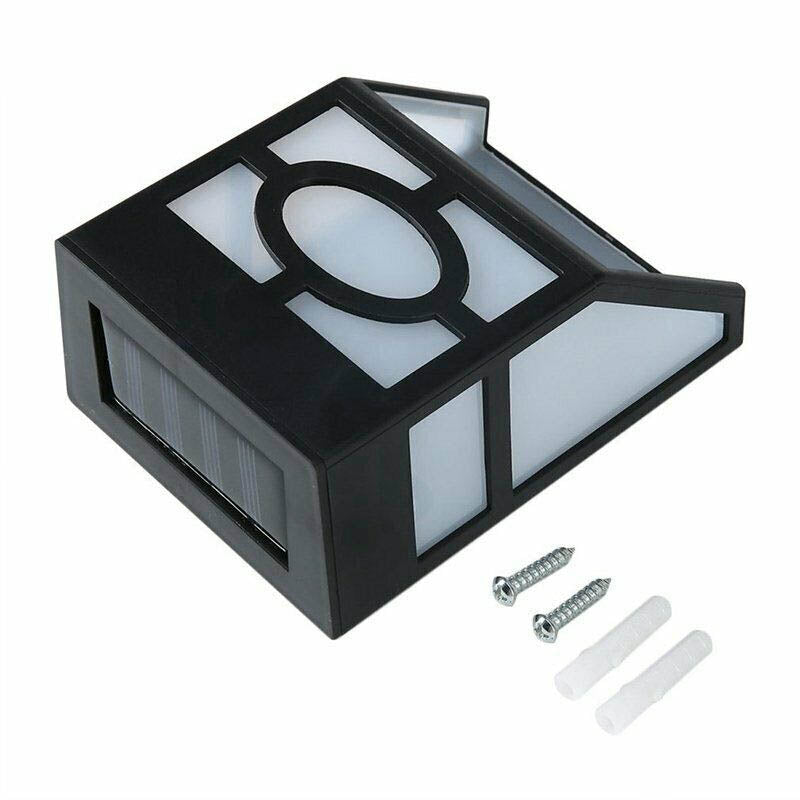 4 outdoor black solar lights-1