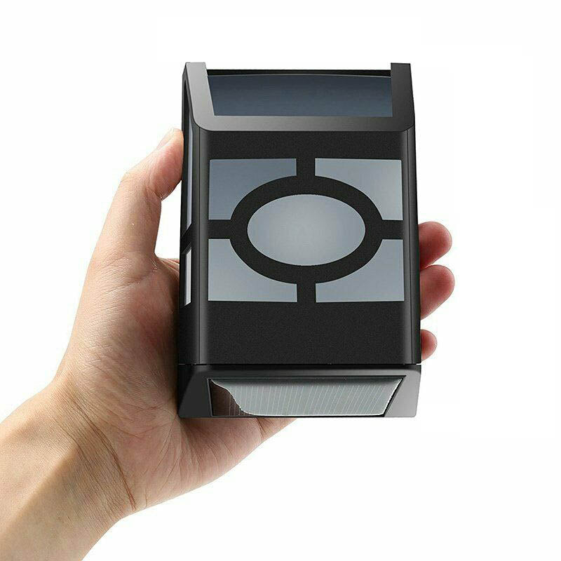 4 outdoor black solar lights-2