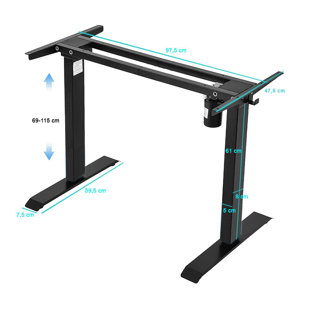 Electronically adjustable desk leg-3