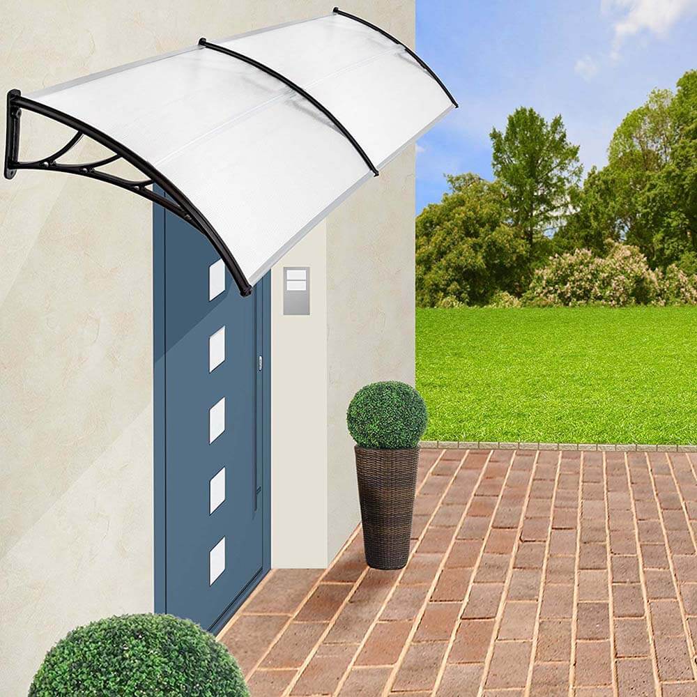 Plastic canopy in several sizes and colors-240x90 cm-black-2