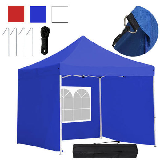 Folding garden pavilion in several types-3x3 meters-white-pavilion+side wall+carrying bag-0