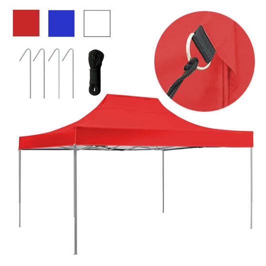 Folding garden gazebo in several types - 3x4.5 meters - white gazebo-0